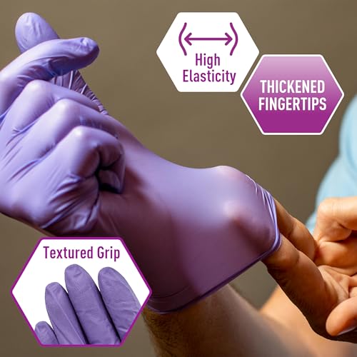 MedPride Powder-Free Nitrile Exam Gloves, X-Large, Case/1000, 100 Count (Pack of 10) - size: X-Large (Pack of 1000)
