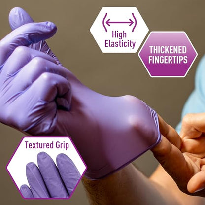 MedPride Powder-Free Nitrile Exam Gloves, X-Large, Case/1000, 100 Count (Pack of 10) - size: X-Large (Pack of 1000)