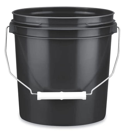House Naturals 1 Orange and Black Gallon Food Grade Buckets pails with Lids BPA Free Plastic containers -(Pack of 6) Made in USA