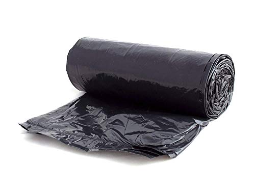 Aluf Plastics 33 Gallon Trash Can Liners (400 Count) - 33" x 39" - Thick 1.5 MIL Equivalent Black Trash Bags for Bathroom, Kitchen, Office, Industrial, Commercial, Recycling and More - color: Black, style: 33 Gal, 1.2 Mil, 400 Count