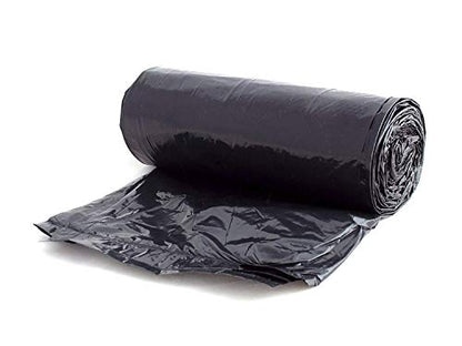 Aluf Plastics T-Tough Roll Pack Low Density Repro Blend Star Seal Coreless Rolls Bag, 45 Gallon 1.2 Mil, 46" Length x 40" Width, H Strength, Black (Pack of 400) - color: Black, style: 45 Gal, 1 Mil, 400 Count