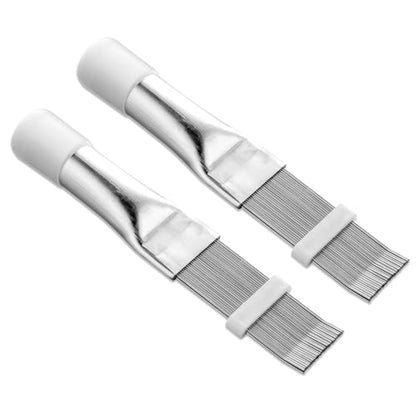 cobee 2 Pcs Air Conditioner Fin Comb, AC Fin Comb Straightener Cleaner Coil Brush, Adiator Fin Cleaning Refrigerator Tool, Evaporator Radiator Repair Clean Tool