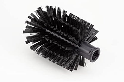 SPARTA Multi-Purpose Valve Brush Pipe Brush, Round Brush with Polyester Bristles, Color Coded for Commercial Cleaning, Kitchen, Restaurant, Bathroom, Plastic, 7.1 X 4 X 7.1 Inches, Black