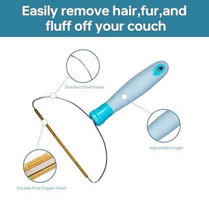 Pet Hair Remover Set, 3Pcs Pet Hair Remover Tool，Carpet Rake for Dogs & Cats Hair Removal，Carpet Rake for Pet Hair Removal, Pet Hair Removal Broom for Rug, Couch, Pet Bed, Car，Clothes, Furniture,