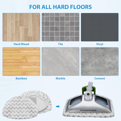 6 Pack Steam Mop Replacement Pads for Bissell Powerfresh Steam Mop 1940 1806 1544 2075 2685A 2181 2814 Series, Model 19402 19404 19408 19409 1940A 1940F 1940Q 1940T 1940W B0006 B0017 2075A - size: 6 Pack