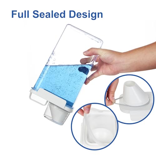 Laundry Detergent Dispenser, Liquid Laundry Container & Powder Soap Dispenser, 2 Pack Plastic Laundry Storage for Laundry Room Organization, Fabric Softener Dispenser (2.3L)