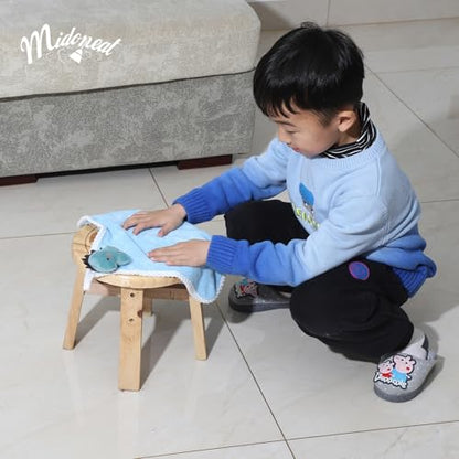 Midoneat Kids Cleaning Toy Set, Mini Child Broom, Mop and Dustpan, Little Housekeeping Helper Set ,Pretend Home Cleaning Play Set for Toddler Height 75-115cm,6pcs (Green) - color: Green