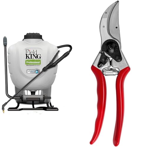 D.B. Smith Field King 190328 4 Gallon Backpack Sprayer Bundle with FELCO F-2 068780 Classic Hand Pruner