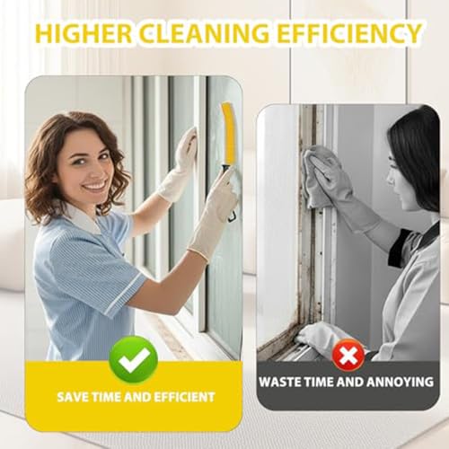 4PCS Groove Cleaning Brush Set for Kitchen Bathroom Window Tracks Crevice Easy Cleaning Home Tool