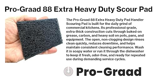 20 Pack 88 Extra Heavy Duty Scour Pad Handler for Scouring & Cleaning Pots, Pans, Utensils, Cooking Equipment, Easy Rinsing, Non-Rusting & Splintering, 5" Length x 3-1/2" Width, Blue, 08292