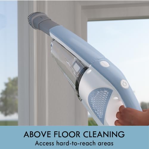 Kenmore DS1020 16V Cordless Stick Vacuum Lightweight 2-in-1 Handheld, LED Headlight with 2-Speed Power Control for Hardwood Floor, Carpet & Pet Hair, 16 Volts, Gray-Blue - style: Gray-Blue