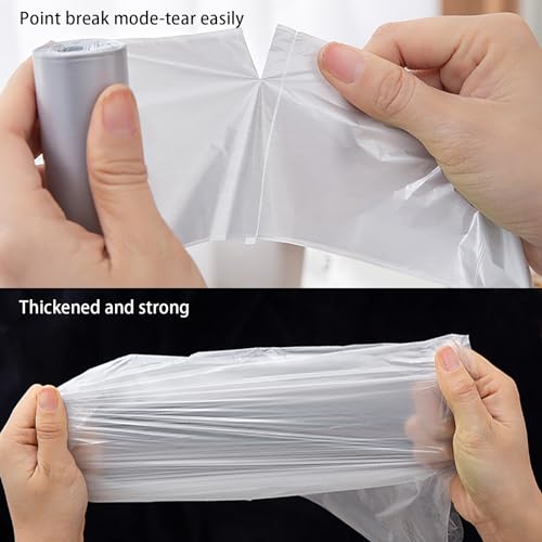 Mini Strong Trash Bags, 0.5 Gal Small Garbage Bags for Desktop Mini Trash Can, 300 Counts, White - color: White