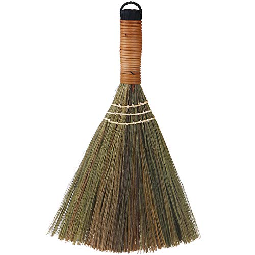 Handmade Straw Brooms for Sweeping, Natural Soft Straw Broom for Cleaning Indoor-Outdoor, Office, Sofa, Floor Car, Decor Idea -12 X 8 Inches (1 PC)