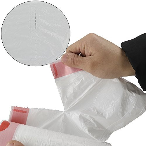 7 Gallon White Drawstring Trash Bags, Medium Garbage Bags, 2 Rolls/120 Counts - style: 7 gallon with drawstring