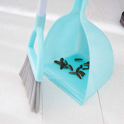 Mini Broom with Dustpan for Kids,Little Housekeeping Helper Set (Light Blue) - color: Light Blue