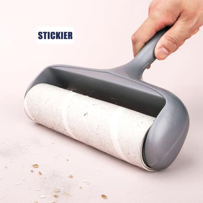 8 inch Large Surface Lint Roller Refills for Scotch-Brite 50% Stickier Large Lint Roller, Works Great On Pet Hair, 60 Sheets per Refill, Pack of 6, 360 Sheets Total - size: 8 inch