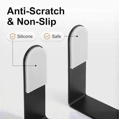 Pot Lid Rack, Wall Mounted 304 Stainless Steel Multi-Functional Storage Holder, Fits Cutting Boards, Pot Lids, Bathroom Scales, Self-Adhesive & Screw Mounting(Black, Set of 2) - color: Black(Set of 2)