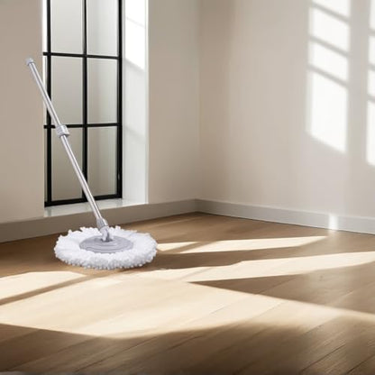 Mop Head Replacement,360° Spin Mop Replacement Head,Round Mop Head Microfiber Refills,8 Pack