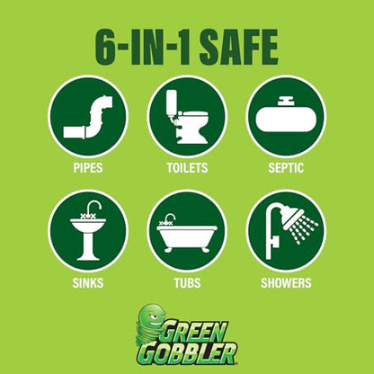 Best Eco Friendly Drain Line Cleaner | Main Drain Lines | Sink and Floor Pipes | Sewers | Urinals | Toilets | for use in Residential or Commercial Drains