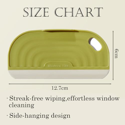 3 Pack Mini Silicone Squeegee Scraper for Sink, Window, Mirror & Shower Door, Non-Scratch, Green - color: Green