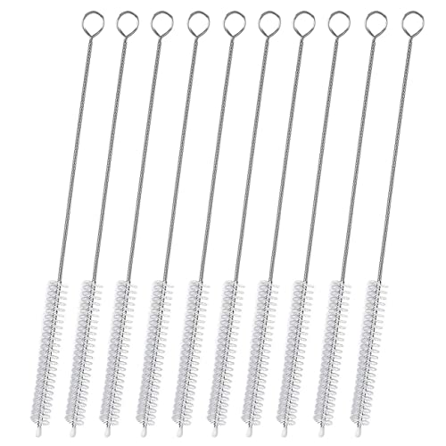 Straw Cleaner Brush for Stanley Extra Long 12 inch, Extra Wide 12mm diam Straw Brushes for 40/30/20 oz Stanley Mug, Straw Cleaning Brush for Tubes, Water Cup, Extra Long Straw Brush Set 10 Pack
