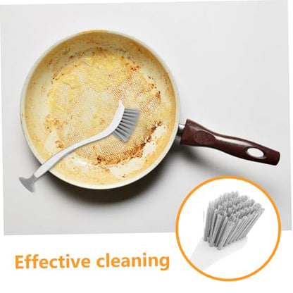 Healeved 3-Pack Kitchen Sink Brushes for Cleaning with Long Handle and Suction Cup Stand Dish Scrubbing Brush for Pots Pans and Hard-to-Reach Areas