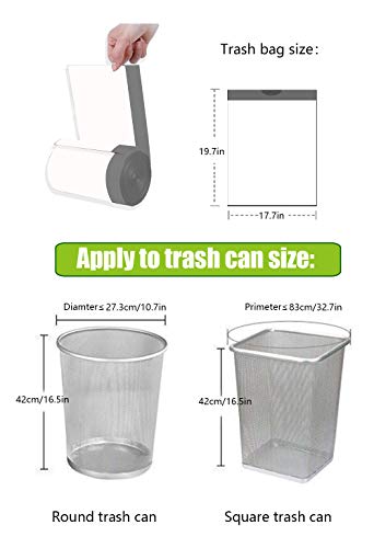 Besli 4 Gallon Drawstring Trash Bag Small Garbage Bag,100 Counts (White, 4 Gallon) - style: 4 Gallon