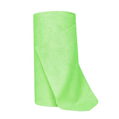 50PCS Microfiber Towel Roll, 12×11.6 inch Washable Tear Away Cleaning Cloth, Reusable Ultra Absorbent Rags Scratch Free Quick Drying Towel Roll, Lint-Free Cloth for Car (Green) - color: Green