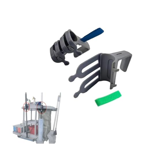 Broom and Mop Organizer for Cleaning Cart Wall Hanging Broom Holder with Hooks Tool Holder for Garage Garden Tool Rack Mop Holder Wall Mount Broom Hanger for Home Kitchen Bathroom