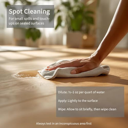Lapew Warm Cinnamon Roll Scented Mop Soap - Luxury Floor Cleaner Concentrate for Mopping Tile, Laminate, Vinyl & Hardwood | Streak-Free, Low-Foam | 36 oz
