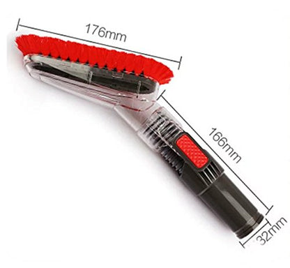 Flexible Soft Vacuum Accessories and Attachments Dusting Brush 35mm-32mm Adapter Perfect for Cleaning Furniture & Ceiling Vacuum Cleaner Attachments for 1-1/4'' or 1-3/8'' Standard Hose - size: 35-32mm Adapter & Soft Dusting Brush