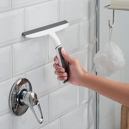 Scotch-Brite, All-Purpose 10 Inch Dual Blade Streak-Free Squeegee, Safe on Mirrors, Glass Shower Doors, Windows, Sinks and More - size: 10.188 in. x 7.5 in. x 1.5 in.