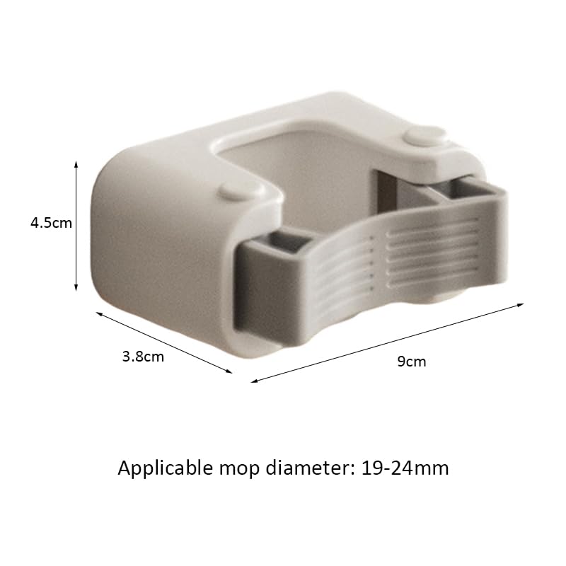 Broom Holder Wall Mount Mop and Command Broom Hanger Organizer Wall Mount Self Adhesive (Single Clip) - size: 1 Single clip
