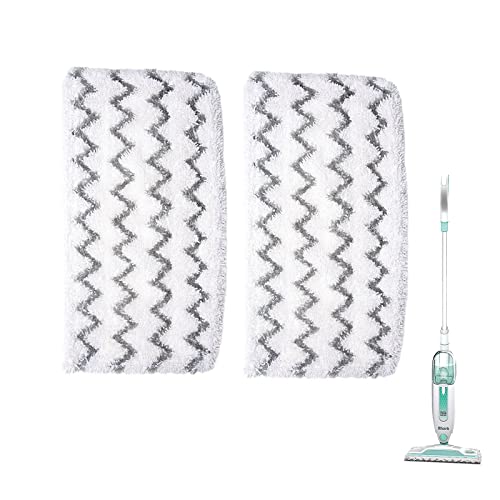 2 Pack Steam Mop Pads for Shark S1000 S1000A S1000C S1000WM S1001C Replacement Steamer Mop Pads ，Washable Microfiber Mop Pads for All Hard Floors