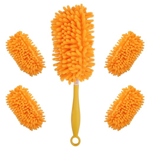 Redones Dusters for Swiffer - Reusable Duster Refill Compatible with Swiffer Hand Duster, 360 Heavy Duty Dusters Refills 4 Pack(Handle is Not Included) - size: 4PCS