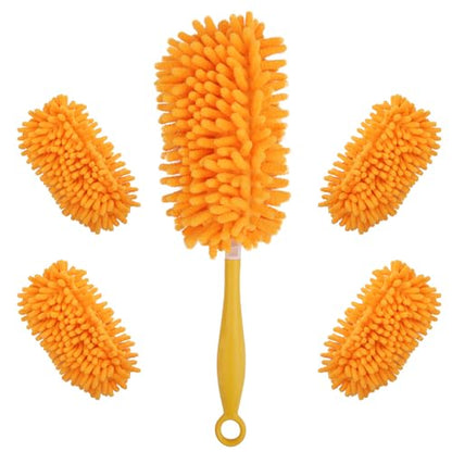 Redones Dusters for Swiffer - Reusable Duster Refill Compatible with Swiffer Hand Duster, 360 Heavy Duty Dusters Refills 4 Pack(Handle is Not Included) - size: 4PCS