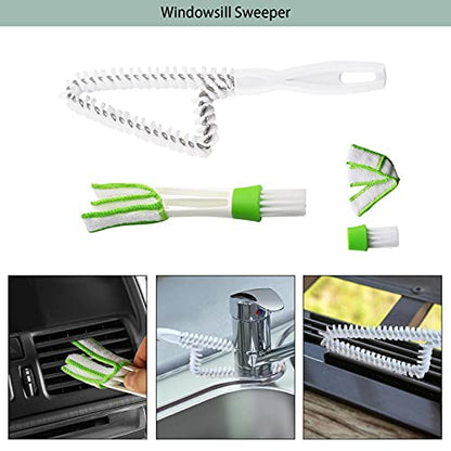 Openfly Venetian Blind Cleaner Duster Tool, Hand-held Window Shutters Duster, Window Blind Cleaning Tool, Groove Gap Cleaning Brush for Blind, Air Conditioner, Car Vents, Fan, Door Window Track- 8Pack