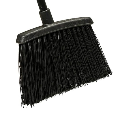 Carlisle FoodService Products Duo-Sweep Plastic Small Debris Broom with Handle, 48 Inches, Black, (Pack of 12) - color: Black, size: Pack of 12, 48 Inches