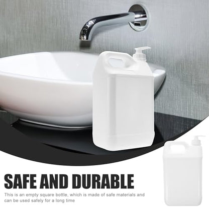 Soap Dispenser Plastic Chemicals Jug Gallon Jug Holder Plastic Bottle for Soap Detergent Garage Liquid Storage Container 5L Dispenser Laundry