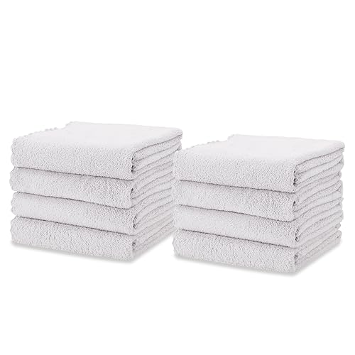 kimteny 8 Pack Microfiber Kitchen Dish Towel, 28 x 13 Inch Reusable Cleaning Cloth, 300 GSM Absorbent Towel for Dishes, Countertops & Sink (13x28-8 Pack, White) - color: White, size: 13x28 - 8 Pack