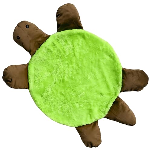 23 Inch Double Sided Turtle Floor Mop with Square Pad Hands Free Washable Foot Mop Pad Reusable Floor Dust Stains Hair Cleaner for Home Office Hardwood Tile Laminate - color: Green, size: 23 Inch
