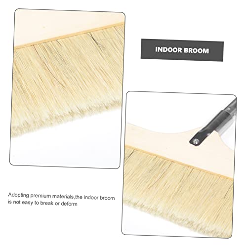 Baluue Soft Bristle Cleaning Brush Long Handle Broom for Floor Cleaning Telescopic Sweeper Detachable Head Broom for Indoor Outdoor