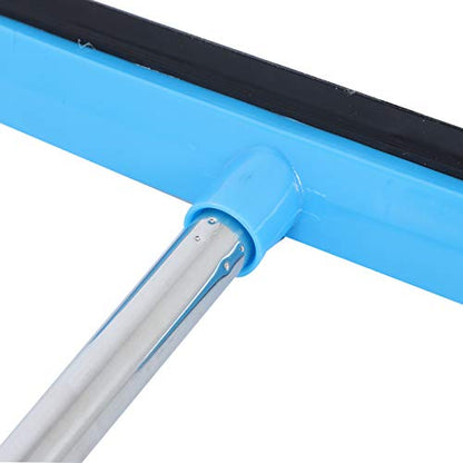 Carpet Rake for Pet Hair Removal, Rubber Broom Cleaning Brush, Telescopic Floor Broom, Pink, Adjustable Length - Multi - Functional, Non - Stick Hair Removal, Ideal for Home and (Blue) - color: Blue