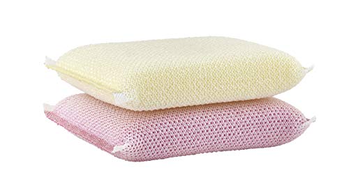 Superio Nylon Cleaning Pad, Dish Scrubbers, Multi Surface Scratch- Free Scour Sponge for Stainless Steel, Copper cookware, China, Dishes and plasticware (2)