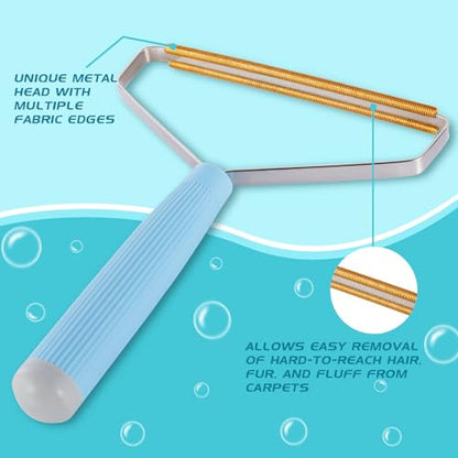 Small Pet Hair Remover, Dog Cat Hair Brush for Shedding,Reusable Clothes Fuzz Cleaner, Portable Lint Roller, Carpet Scraper Rake, Pet Fur Shaver for Pet Bed Car Mat Couch Rug Pet Towers