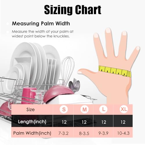 Rubber Gloves for Household, Dishwashing Gloves for Kitchen, Reusable - size: Small (Pack of 2)