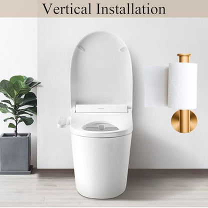 Brushed Gold Bathroom Hardware Set, Towel Ring & Toilet Paper Holder, Stainless Steel SUS304, Hand Towel Hanger & Toilet Roll Holder, Sturdy Bathroom Accessories for Home or Kitchen - color: Brushed Gold