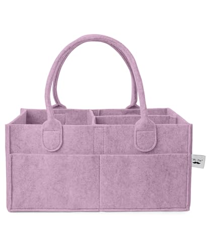 Mr. Pen- Baby Diaper Caddy Organizer, Orchid Mist | Nursery Storage Bin and Car Organizer for Diapers and Baby Wipes - color: Orchid Mist, size: 1 Pack, Regular