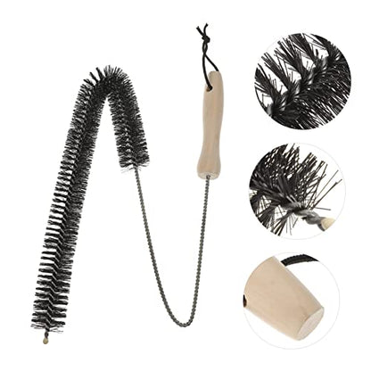 Dryer Vent Cleaning Brush 27.95 Inch Flexible Lint Remover with Bendable Wire Shaft and Non-Slip Handle for Refrigerator Coil and Appliance Dust Cleaning