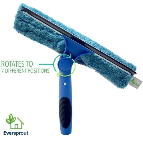 EVERSPROUT Swivel Squeegee & Microfiber Glass Window Scrubber, Light-Weight Window Cleaning Kit Without Extension Pole - size: Attachment Only - No Pole
